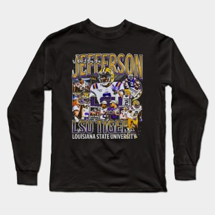 Justin Jefferson College Vintage Bootleg Long Sleeve T-Shirt